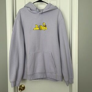 Bart Simpson sweatshirt. Light purple.